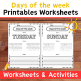 Days of the Week Printables Worksheets & Activities