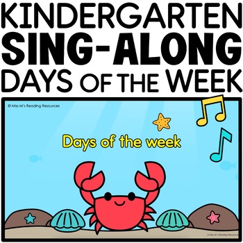 Preview of Days of the Week Song | Calendar Songs for Kindergarten Digital Resource