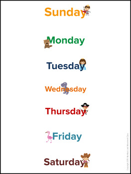 Days of the Week Song for Kids, English for Kids