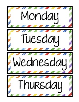 Days of the Week (The Very Hungry Caterpillar) by True Teaching | TPT
