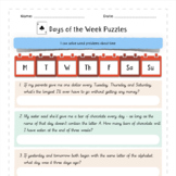 Days of the Week Word Problems (US and UK versions)