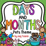 Days of the Week and Months of the Year (Pets)
