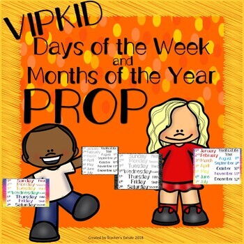 Preview of Days of the Week and Months of the Year Prop - VIPKID
