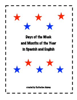 Preview of Days of the Week and Months of the Year in English and Spanish