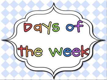 Days of the Week for Display or Filing {Freebie} by Lauren Livengood