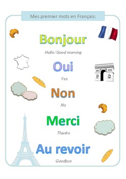 My first words in French / Mes premiers mots en Français by Elyse Pia