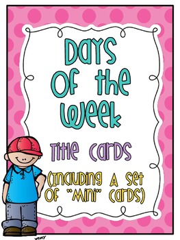 Preview of "Days of the Week" polka dot set (freebie)