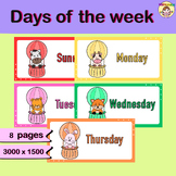 Days of the week.