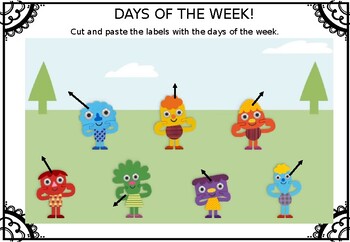 Preview of Days of the week!