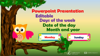 Preview of Days of the week (Editable PowerPoint Presentation)