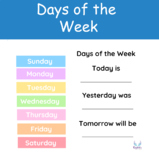 Days of the week Preschool/Kindergarten
