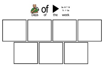 Days of the week file folder/ worksheet by Megan Doherty | TPT