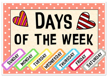 Days Of Week Flashcards Worksheets Teaching Resources Tpt