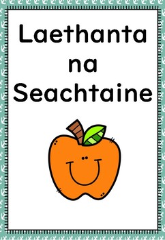 Preview of Days of the week as Gaeilge - Apple theme