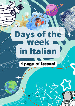 Preview of Days of the week in Italian