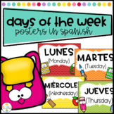 Days of the week in posters in Spanish - Dias de la Semana