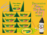 Days of the week posters - Crayola