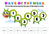 Days of the week worksheet Prep