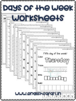 Days of the week worksheets by EnglishSafari | Teachers Pay Teachers
