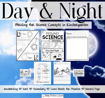Preview of Daytime and Nighttime for Kindergarten