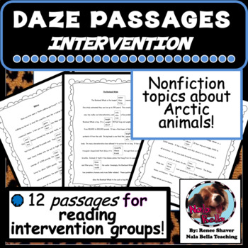 Preview of Daze Reading Intervention Passages