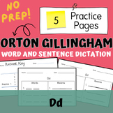 Dd Dictation Words and Sentences Orton Gillingham | Scienc