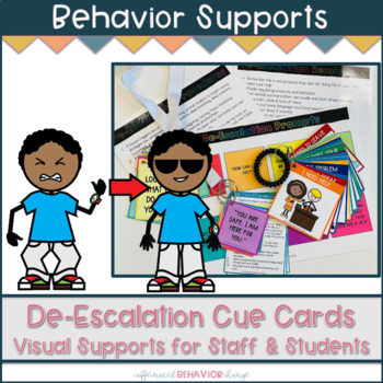 Preview of De-Escalation Prompts & Procedures | Staff & Student Visual Supports