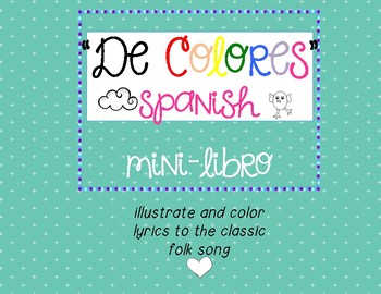 Preview of De colores mini-libro