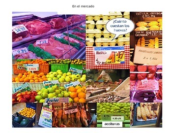 Preview of De compras en el mercado - Spanish foods