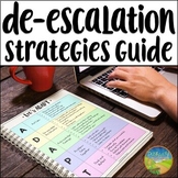 De-escalation Strategies Guide - Teacher Workbook to Calm 