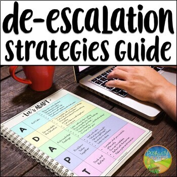 Preview of De-escalation Strategies Guide - Teacher Workbook for Challenging Behaviors