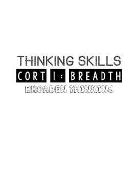 Preview of DeBono Thinking Skills Posters (Breadth)