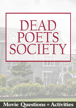 Preview of Dead Poets Society Movie Guide + Activities - Answer Key Inc