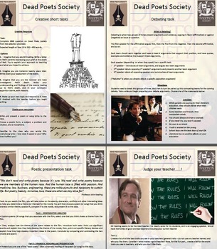 Preview of Dead Poets Society (film) - full teaching unit