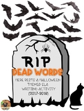 Dead Words Halloween Synonym Activity