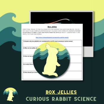 Preview of Deadly Box Jellies - Cnidaria Reading and Extended Response