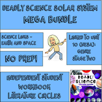 Preview of Deadly Science Solar System -Bulk Bundle - Teacher Guide - Workbook - Task Cards