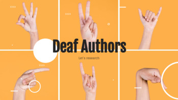 Preview of Deaf Author Webquest