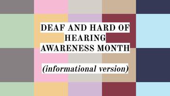 Preview of Deaf Awareness Month - Eras Tour PPT