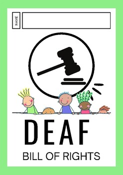 Preview of Deaf Bill of Rights Booklet