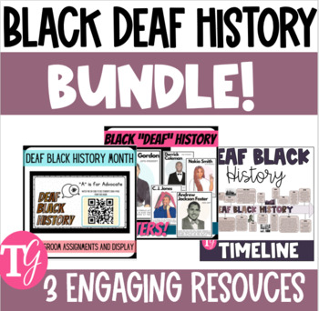 Preview of Black Deaf History BUNDLE!