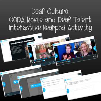 Preview of Deaf Culture: CODA Movie and #DeafTalent​ (Interactive Nearpod Activity)