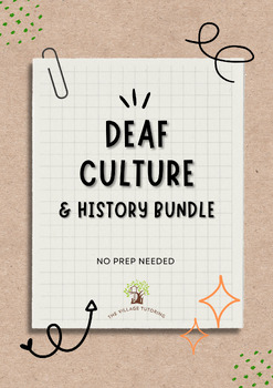 Preview of Deaf Culture & History Bundle (NO PREP NEEDED)