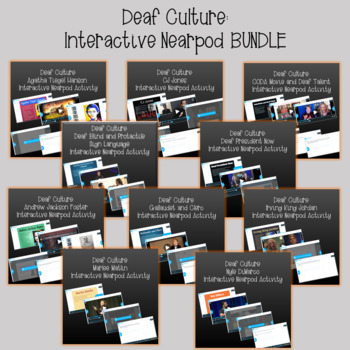 Preview of Deaf Culture: Interactive Nearpod BUNDLE