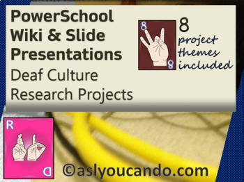 Preview of Deaf Culture Research Projects for PowerSchool Wiki & Slide Presentations