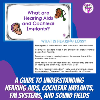 Preview of Deaf Education - A Guide to Understanding Hearing Aids and Cochlear Implants