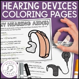 Deaf Education Self Advocacy Hearing Devices Coloring Page