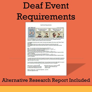 Preview of Deaf Event Requirements
