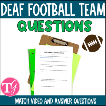 Preview of Deaf Football Team ASL Culture Lesson