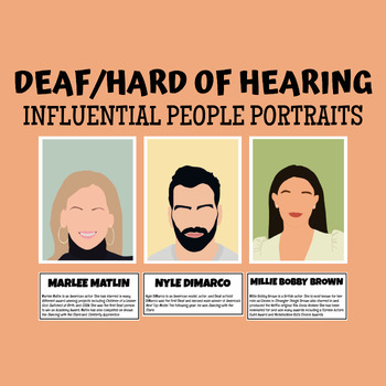Preview of Deaf/Hard of Hearing Influential People